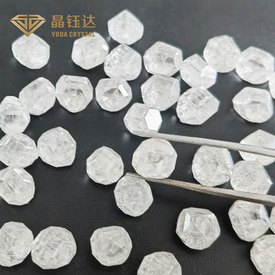 Белой сырцовой диамант диаманта HPHT синтетической Uncut выросли лабораторией, который грубый