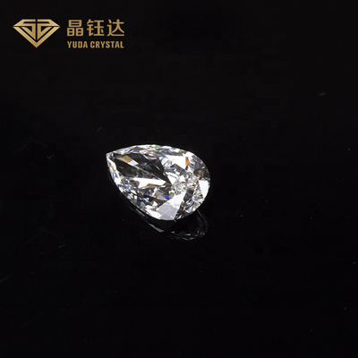 VVS ПРОТИВ диаманта отрезка груши диаманта цвета ясности DEF выросли лабораторией, который белого свободного