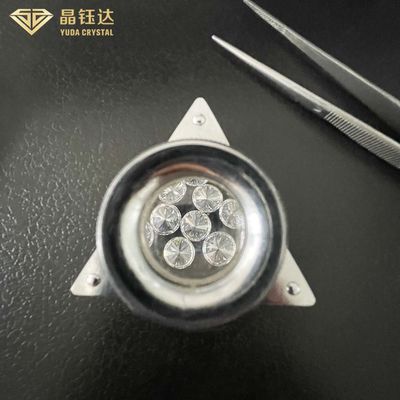 7.0ct 8.0ct HPHT Лабораторно выращенные алмазы прямоугольный DEF Цвет для овальных алмазов
