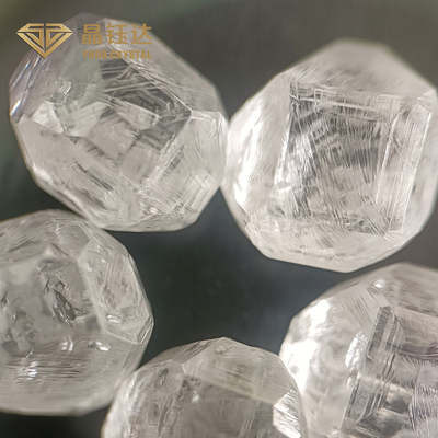 Круглый HPHT Необработанные бриллианты 8.0ct Лабораторно выращенные бриллианты Белый цвет VVS VS