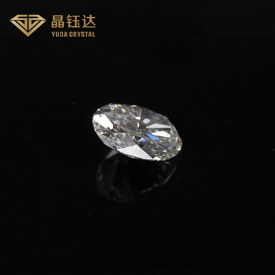 1.0 до 2.0ct HPHT Gia Diamond Lab выращенная белая овальная форма